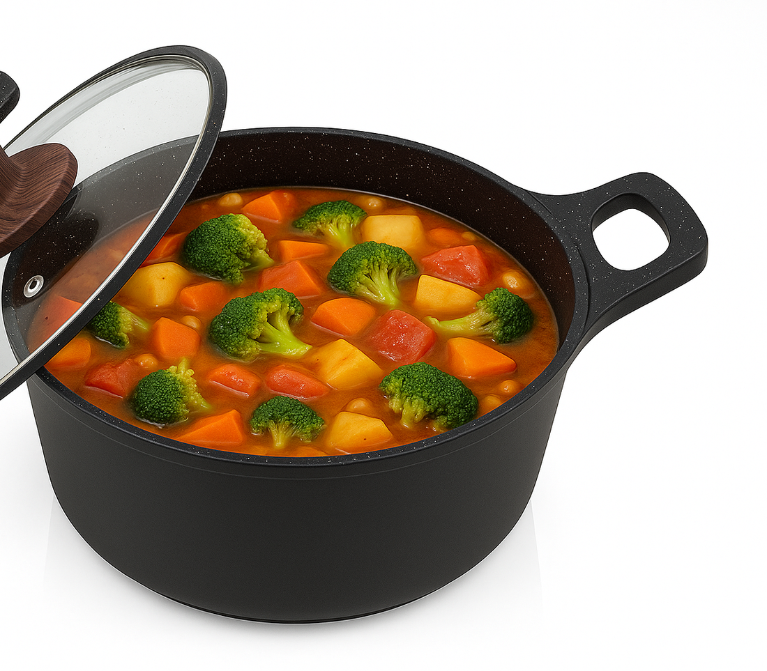 Hakal kookpan van gietaluminium met glazen deksel – Ø 20 tot 40 cm, inductie – foto 16