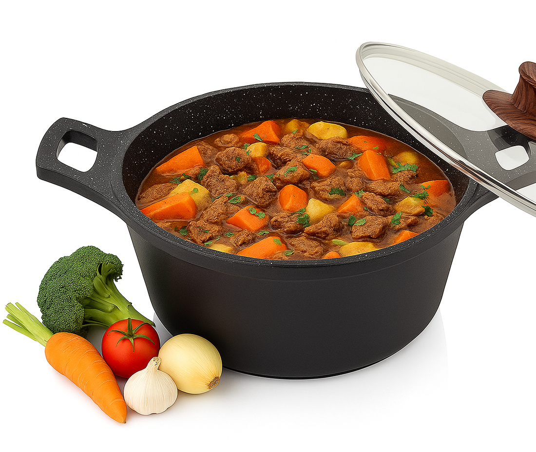 Hakal kookpan van gietaluminium met glazen deksel – Ø 20 tot 40 cm, inductie – foto 15