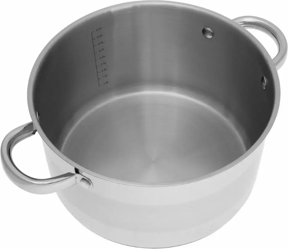 Cooking pot - Ø24 cm - stainless steel - all heat sources