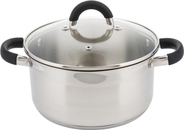 Kleine kookpan met glazen deksel – roestvrij staal, Ø 14 cm