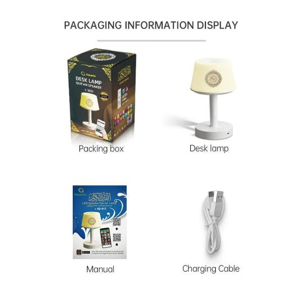 Koran lamp met speaker – touch LED-tafellamp met Azan en afstandsbediening – foto 2