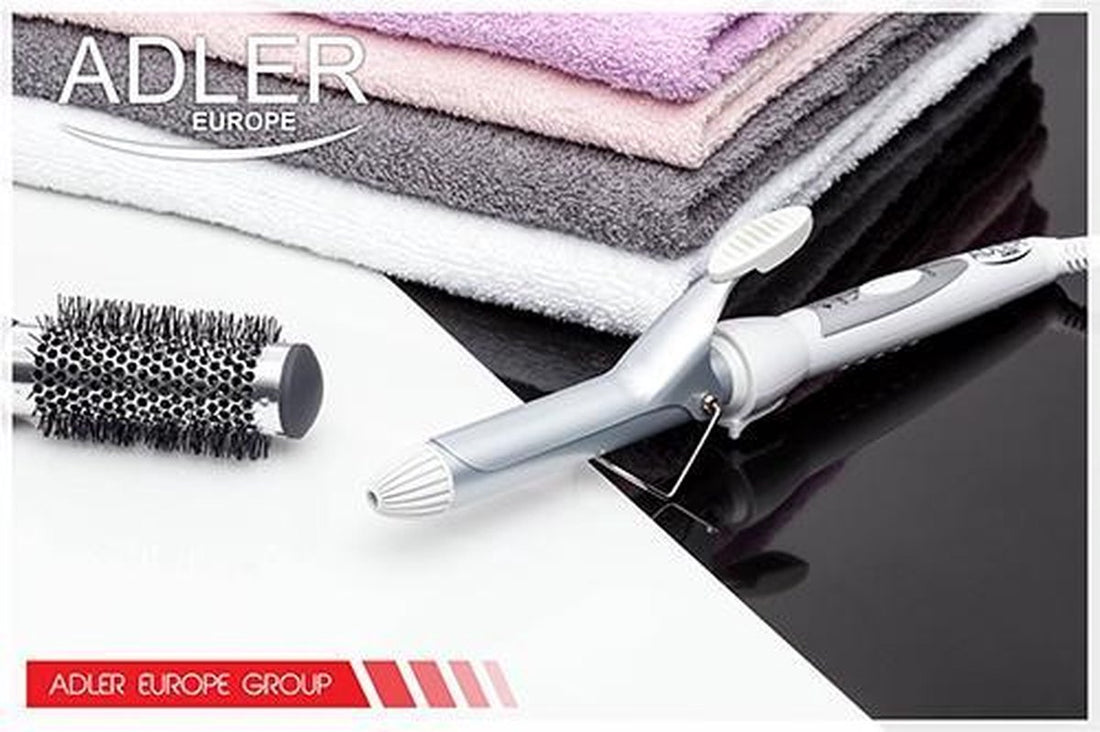 Hair curling iron with ceramic coating