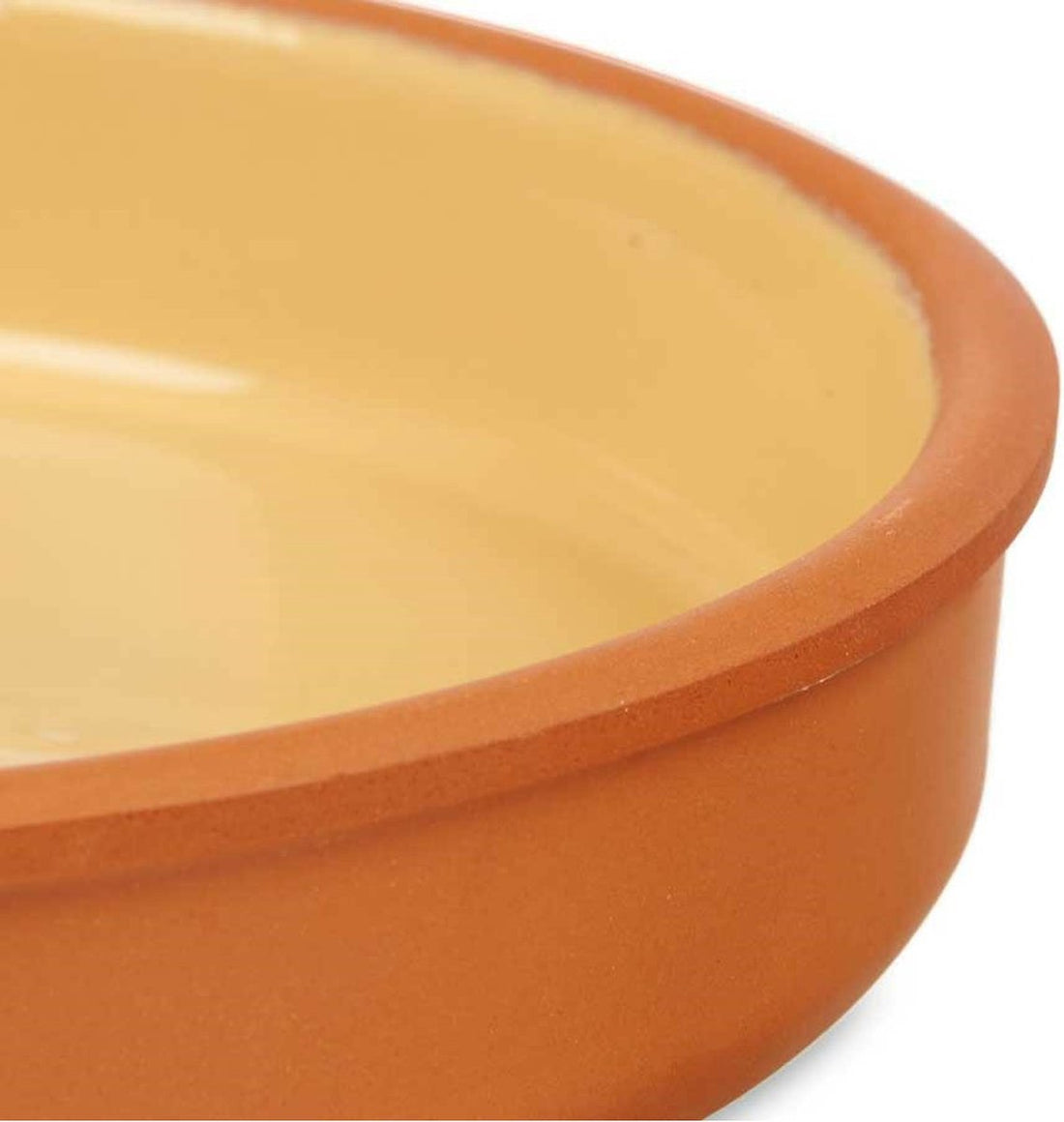 La Dehesa - Plat à tapas - plat de service pour four en terre cuite - jaune 23 x 4 cm