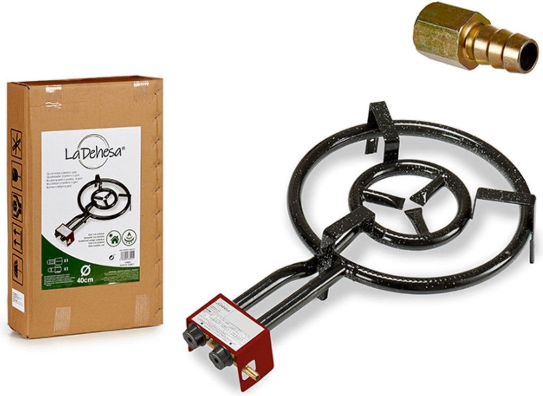 La Dehesa Gas Burner 65 x 40 cm Steel Black