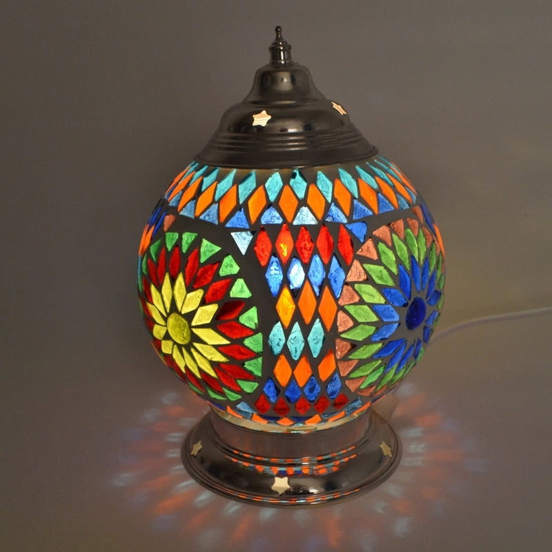 Mittelmeer-Tischleuchte Mosaik Ø 15 cm