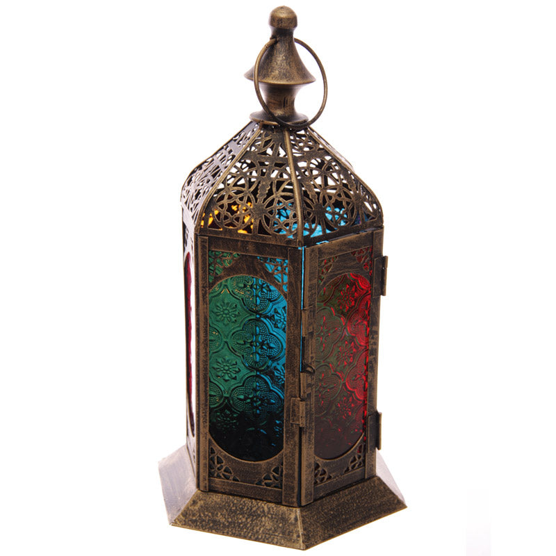 Ornament Lantern Metal & Glass