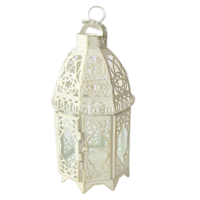 Moroccan Lantern With White Glass