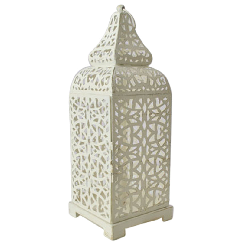 Lanterne Marocaine Cadre Blanc