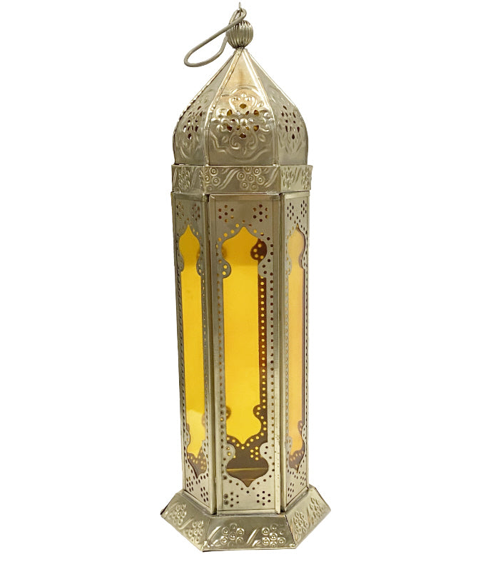 Marokkanische orientalische Laterne Metall & Glas