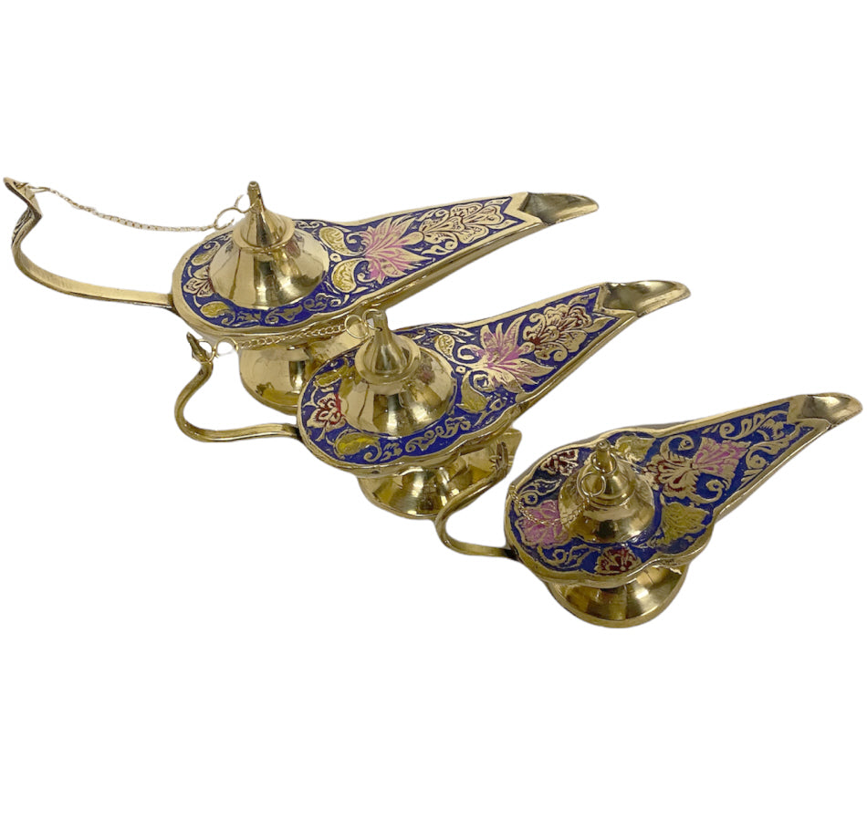 Aladdin lamp van brons – magische lamp van de geest (genie), 13 tot 18 cm – foto 8