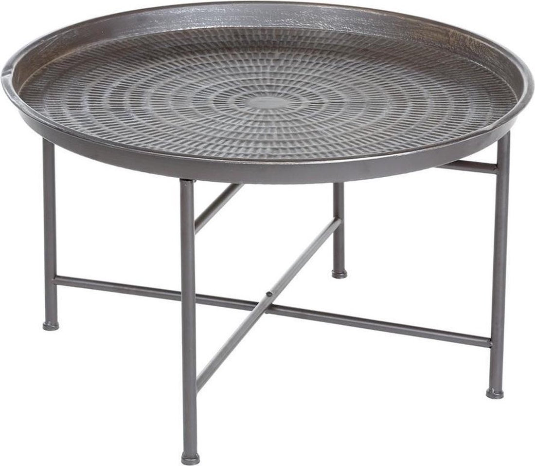 Living Couchtisch Dunkelgrau - Ø 65 cm