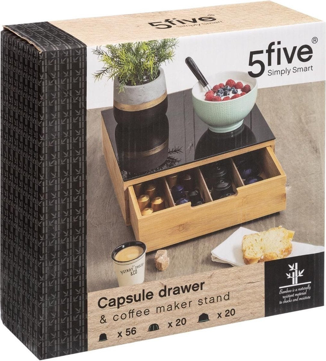 Luxe Capsulehouder voor koffiecups - Bamboe
