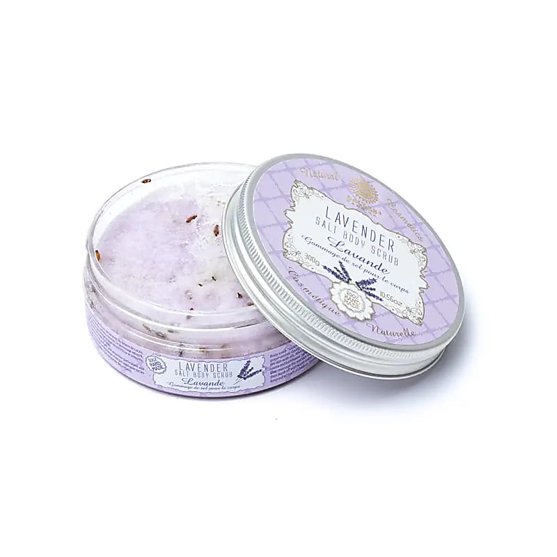 Saules Fabrika geschenkset lavendel – douchegel, scrub, bodyyoghurt en zeep – foto 2