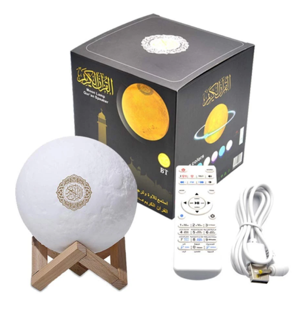 Coran haut-parleur lampe lune tactile