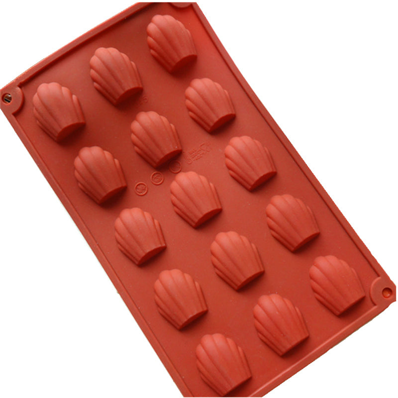 Silikon-Madeleine-Backform für 15 Mulden