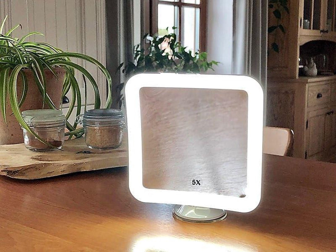 LED-beleuchteter Kosmetikspiegel quadratisch CR 2169 weiß