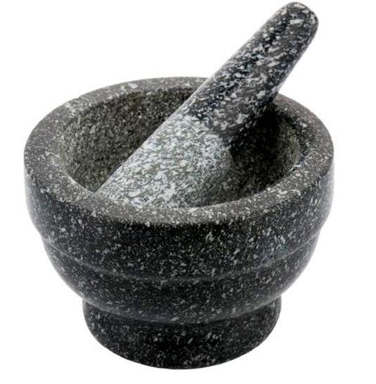 Mortier et pilon en marbre Ø12x8cm