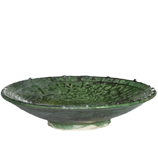 Marokkaanse Tamegroute bordje groene Ø 18 cm