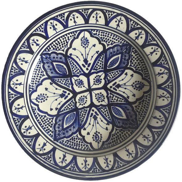 Ø 35 cm Moroccan bowl blue