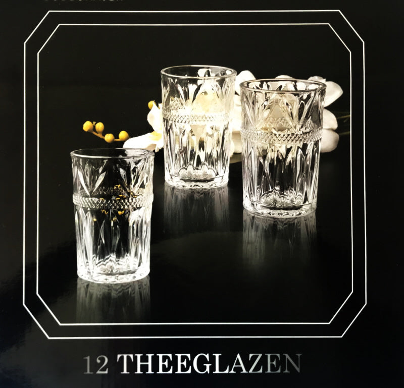 Glazen transparant 12 st.