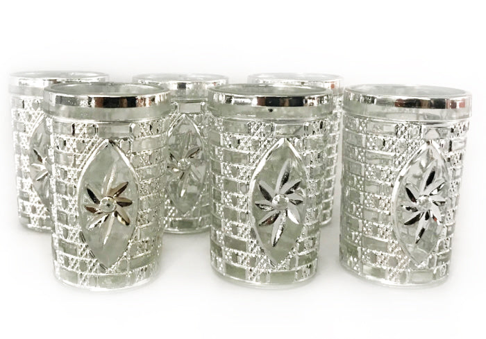 Verres à thé en argent
