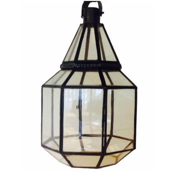 Moroccan handmade glass lamp