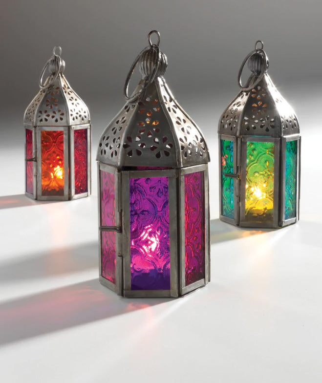 Lanterne marocaine miniature en verre