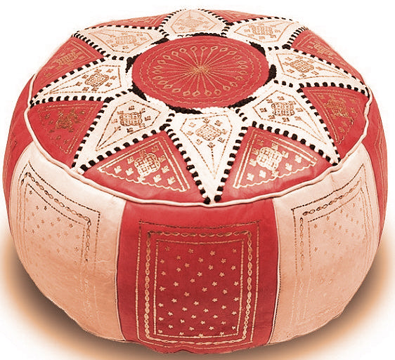 Sitzsack Bordeauxrot/Weiß