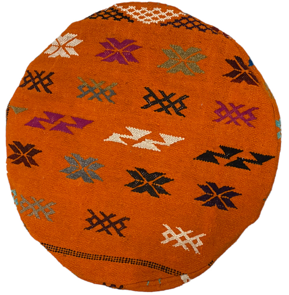 Marokkanischer Kelim-Pouf Vintage