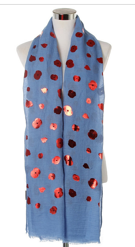 Floral print scarf