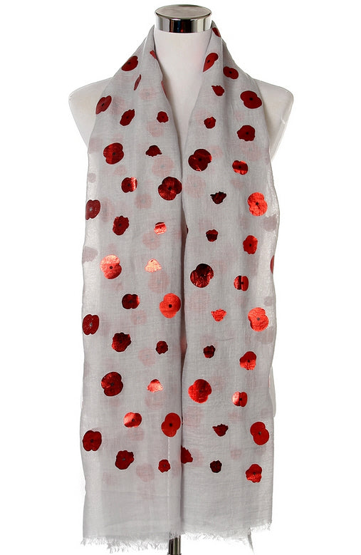 Floral print scarf
