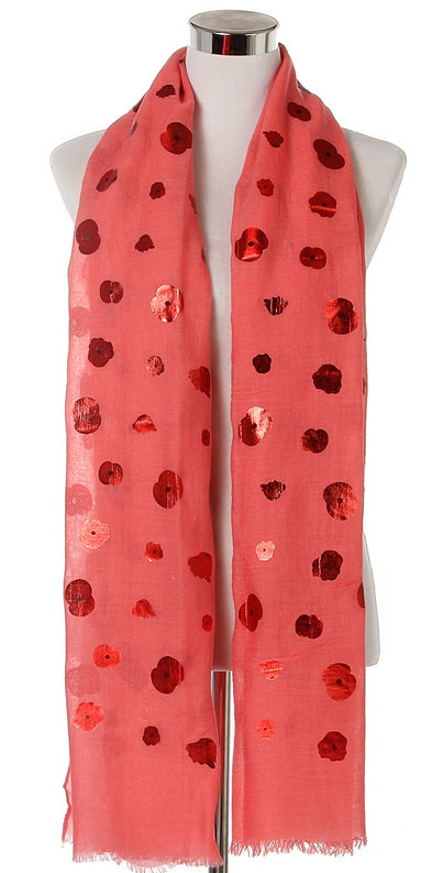 Floral print scarf
