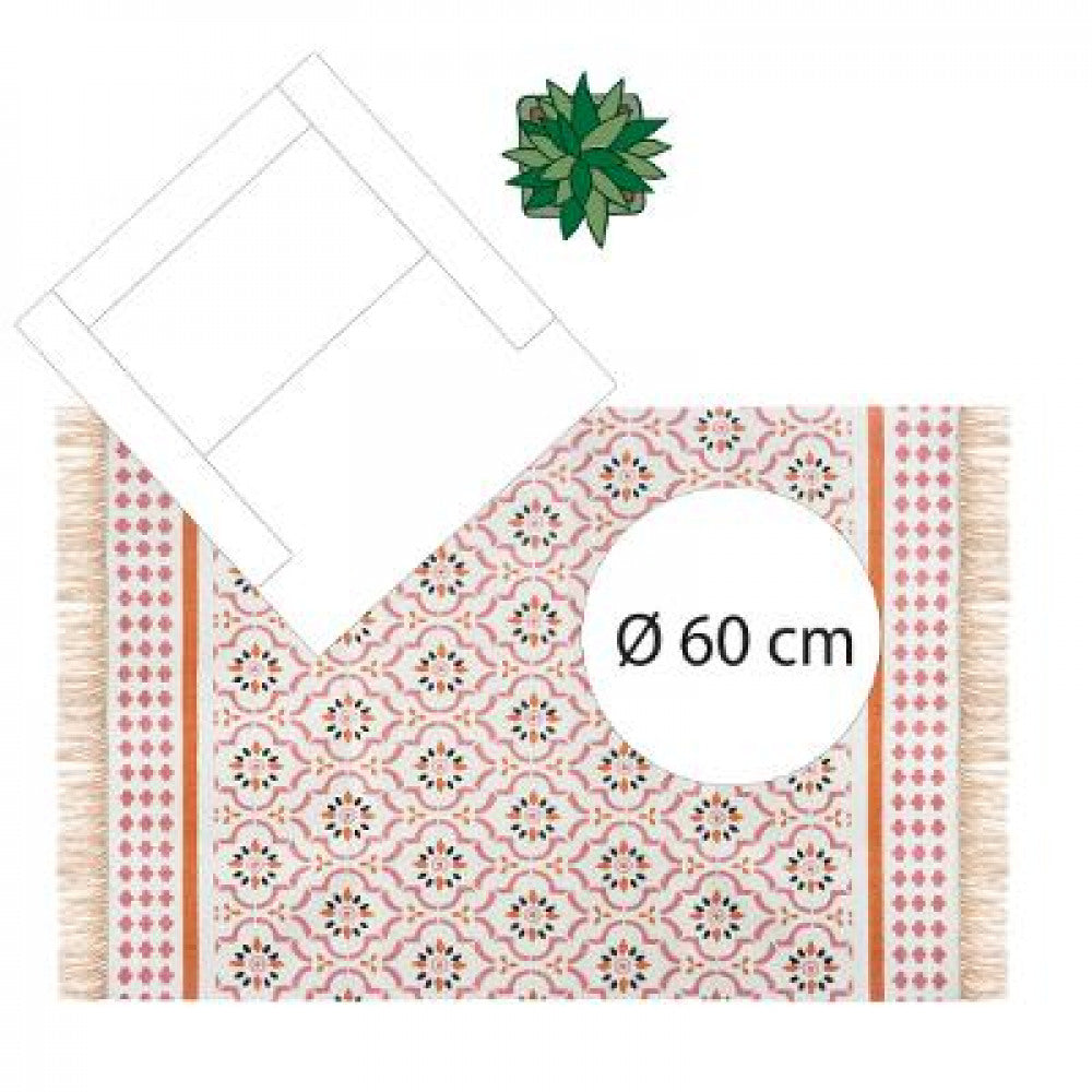 Tapis en mosaïque de coton