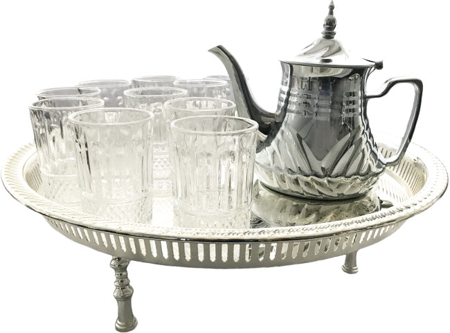 Marokkaanse Theeset met theepot en glazen