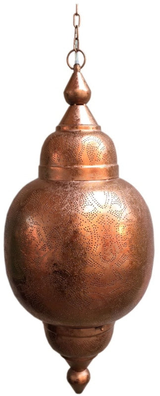 Suspension marocaine filigrane arabia cuivre vintage