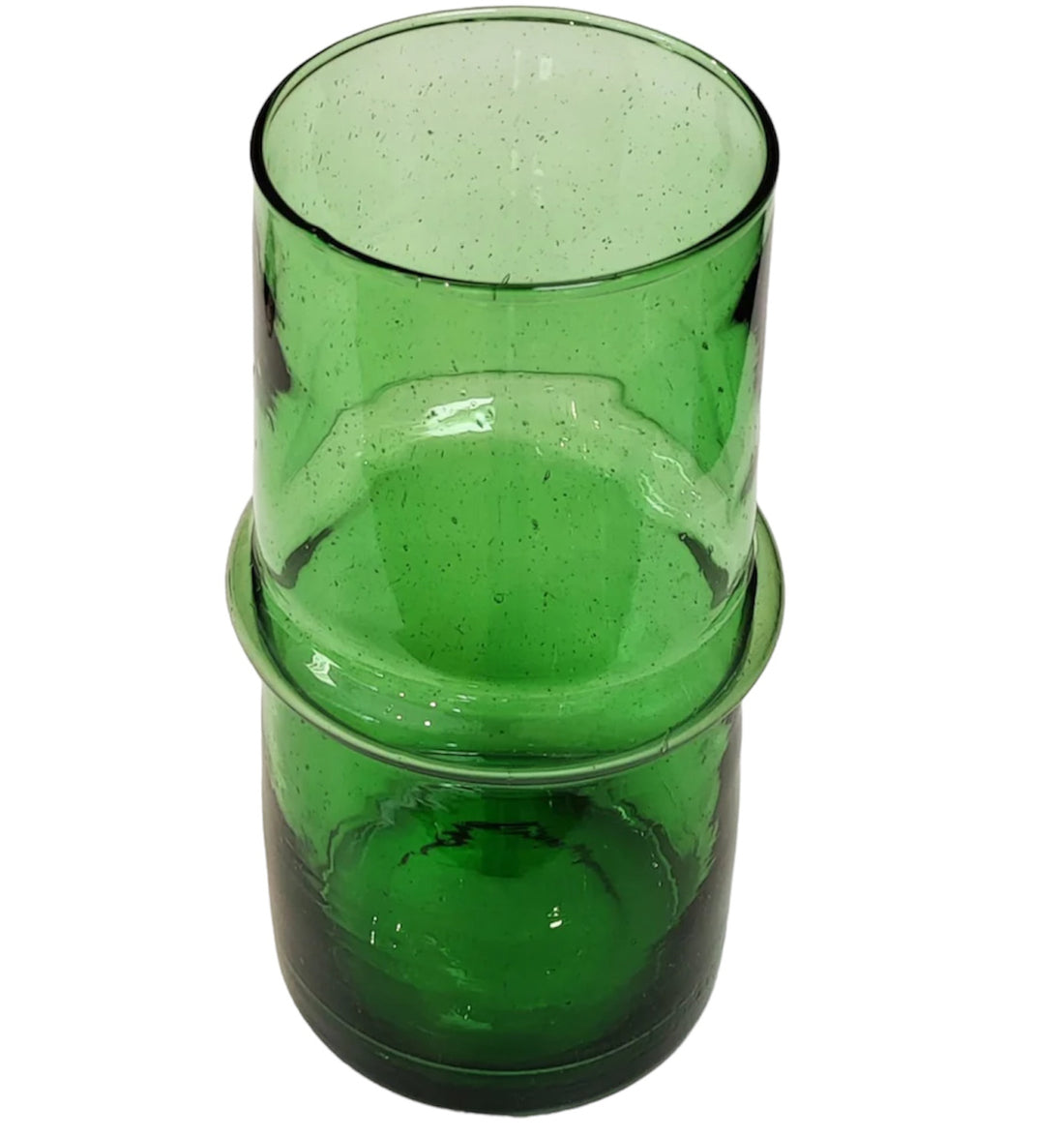 Marokkaanse geblazen vaas van gerecycleerd glas