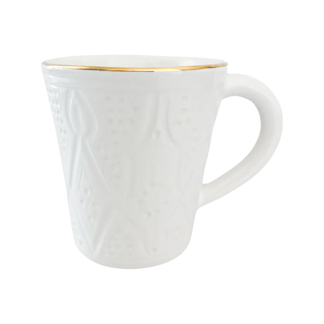 Mug with handle and Gold Rim - Empreinte