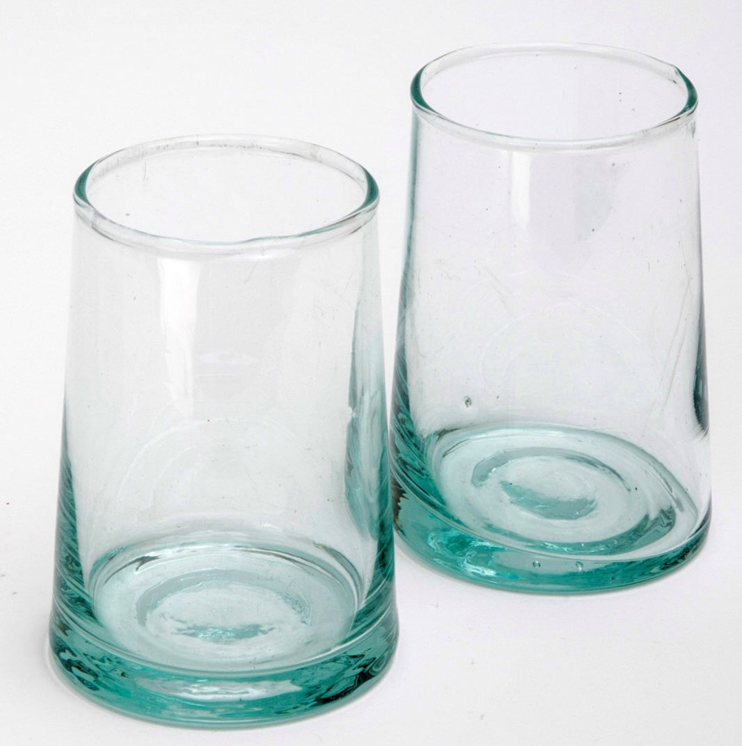 Moroccan mouth-blown glass 12 cm