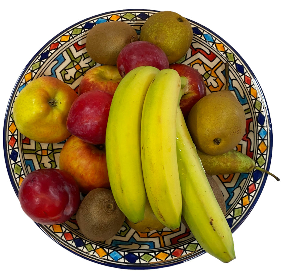 Plat marocain en céramique de Fès Ø35
