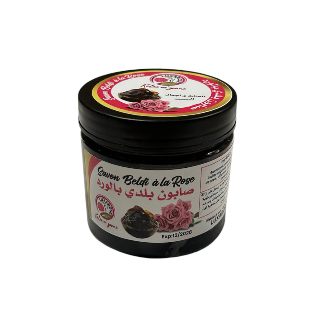 Savon noir marocain à l'huile de rose - Sabon beldi