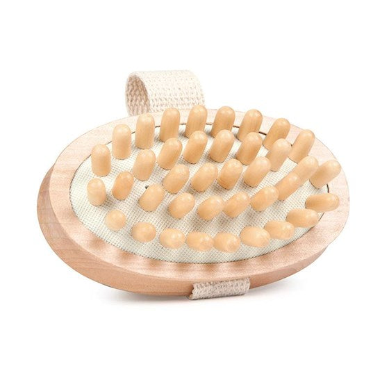 Houten massageborstel voor het lichaam – onder de douche of met olie