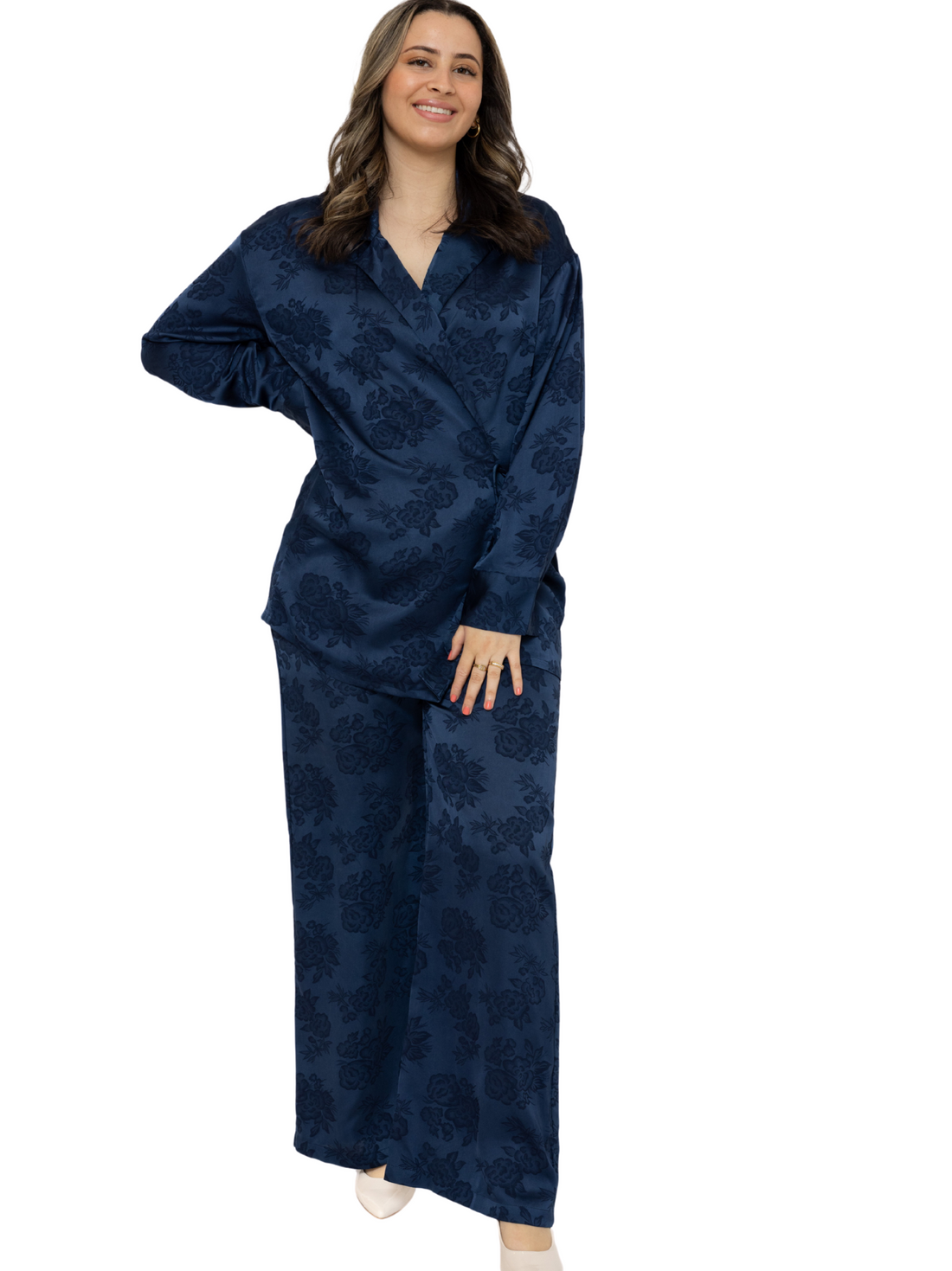 Dalia twinset dames – tweedelige set in zwart, marineblauw of groenbruin – foto 20