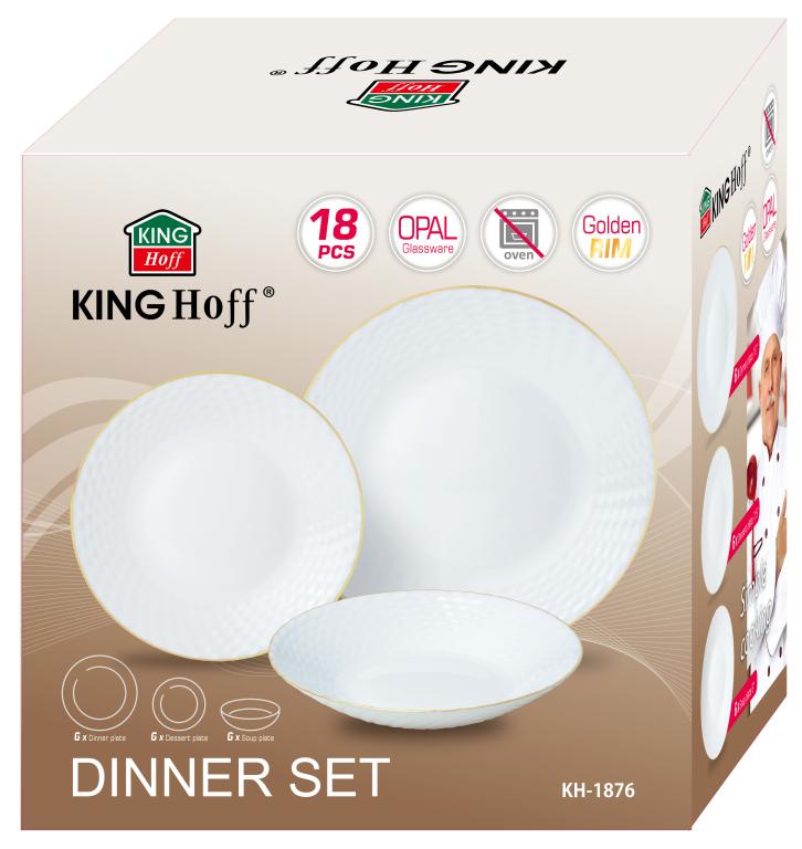 Kinghoff Dinnerware Set – Luxury and Functionality with Golden Accents