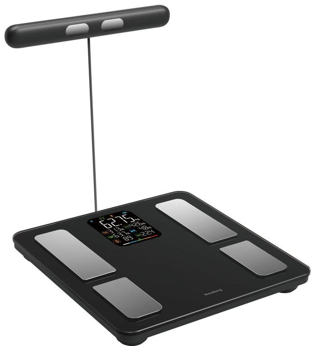 Klausberg Bluetooth personenweegschaal met handgrepen en lichaamsanalyse