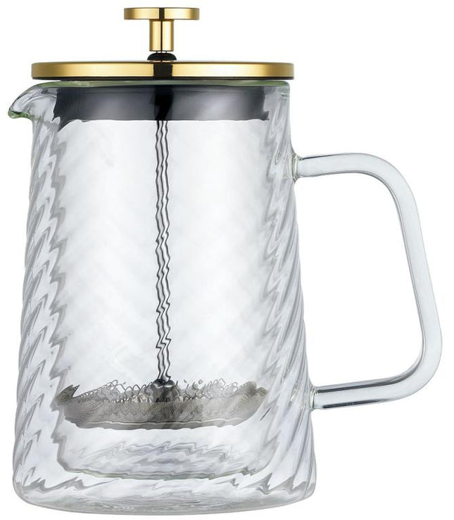 Klausberg KB7766 French Press Coffee / Tea Maker - Glass - 0.6 L
