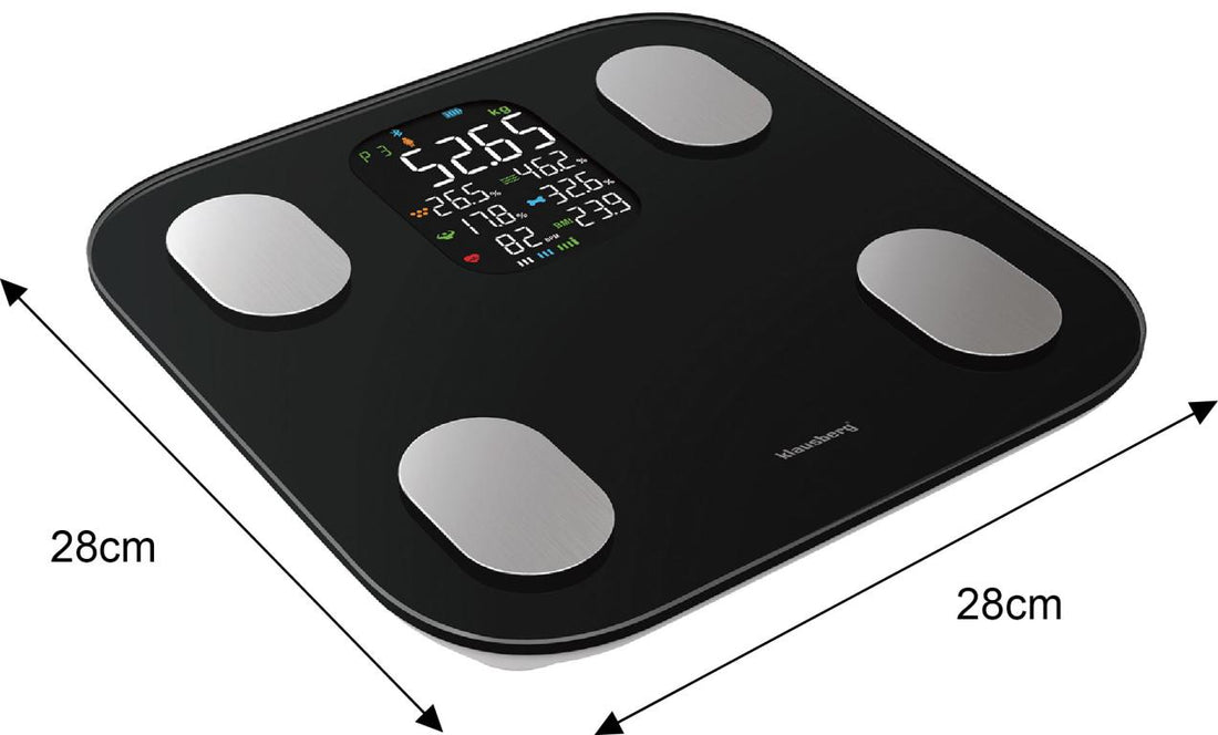 Klausberg slimme weegschaal met Bluetooth en lichaamsanalyse – zwart of wit – foto 9
