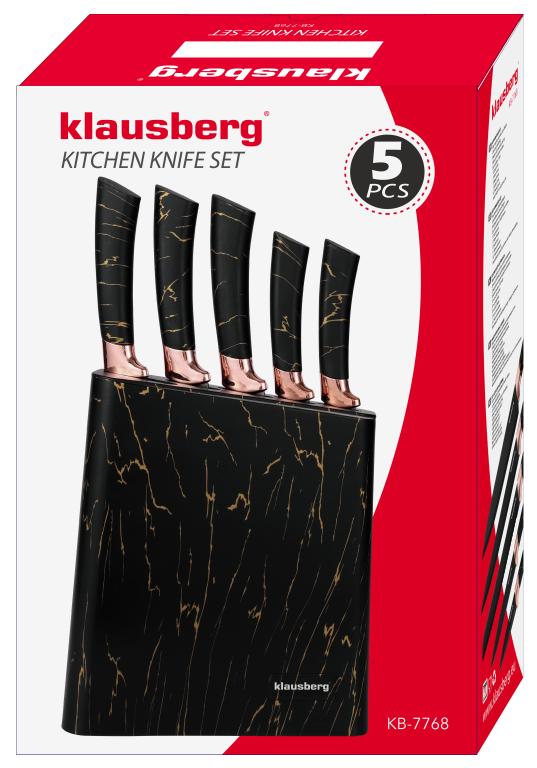 Klausberg messenset met blok KB-7768 – 6-delig, zwart design – foto 9
