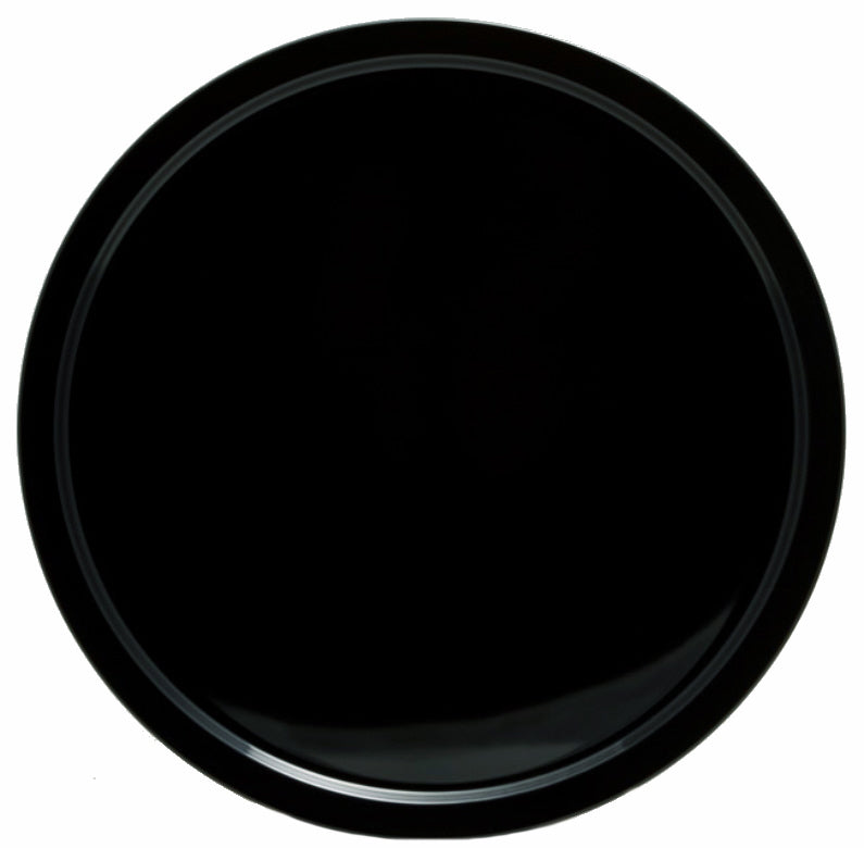 Melamine bord rond zwart van Hakal Line – Ø 30 of 45 cm