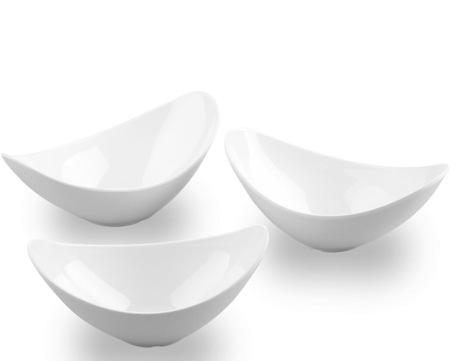 Melamine ovalen schaal | Gebogen rand
