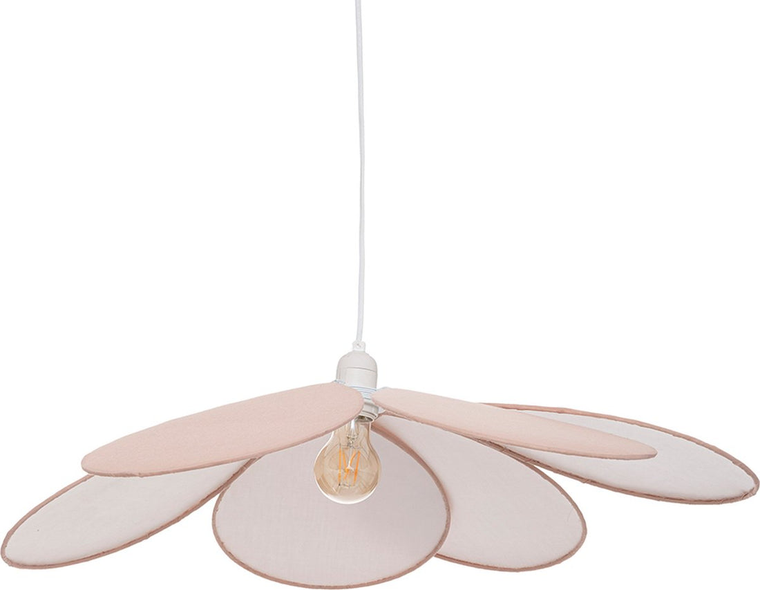 Atmosphera Mendy hanglamp roze, Ø 64 cm – kinderlamp in bloemvorm